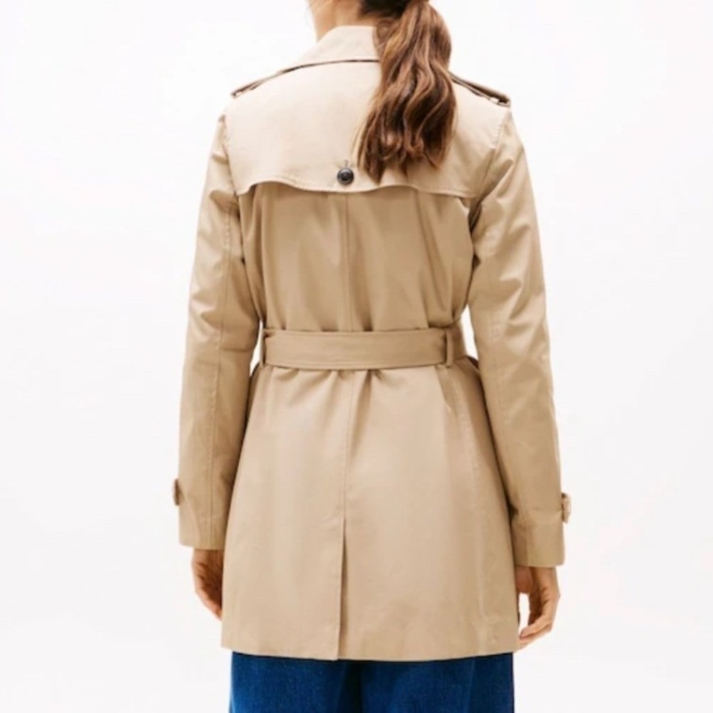 Tommy Hilfiger Heritage Single Breasted Belted Trench Coat Beige XL Preppy - Picture 2 of 16